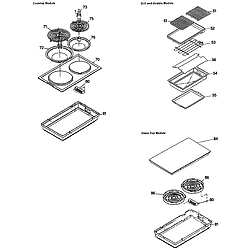 JSP69WVWW 30" Slide-In Downdraft Range Accessories Parts diagram