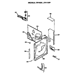 JTP10GP Electric Wall Oven Case Parts diagram