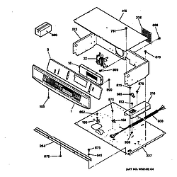 JTP18 Electric Oven Control panel Parts diagram