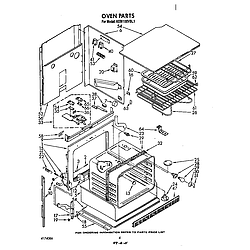 KEBI100VBL Electric Built-In Oven Oven Parts diagram