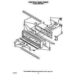 KEBI241WBL1 Electric Range Control panel Parts diagram