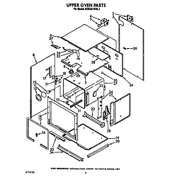 KEBI241WBL1 Electric Range Upper oven Parts diagram