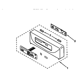 KEBI276DWH6 Oven Control panel Parts diagram