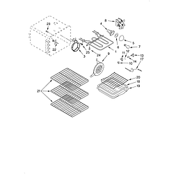 KERC507HWH3 Electric Range Oven Parts diagram
