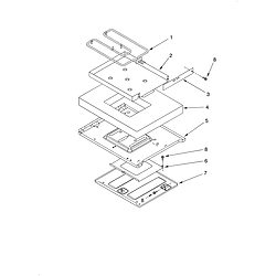 KERC607HBS4 Electric Freestanding Range Hidden bake/optional Parts diagram