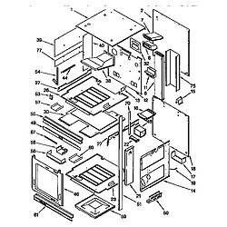 KGBS276XBLO Gas Range External oven Parts diagram