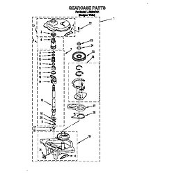 LLR9245BQ1 Direct-Drive Washer Gearcase Parts diagram