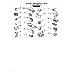 LLR9245BQ1 Direct-Drive Washer Wiring harness Parts diagram