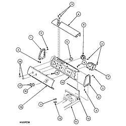 LWA40AW2 Top Loading Washer Control panel Parts diagram