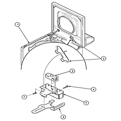 LWA40AW2 Top Loading Washer Loading door switch Parts diagram