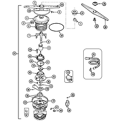 MDB6000AWA Dishwasher Pump & motor Parts diagram