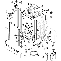 MDB6000AWA Dishwasher Tub Parts diagram