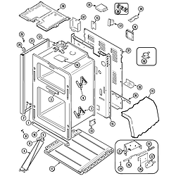 MER6550BAQ Range Body Parts diagram