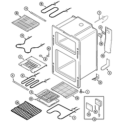 MER6550BAQ Range Oven Parts diagram