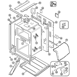 MER6770AAW Free Standing Electric Range Body Parts diagram