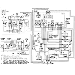 MER6772BAW Range Wiring information (at various series) Parts diagram