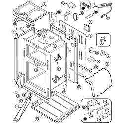 MER6772BCB Range Body Parts diagram