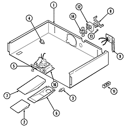 MEW6527CAS Range Internal controls Parts diagram