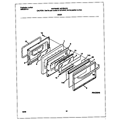 MGF354CGSC Gas Range Door Parts diagram