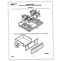MGF354CGSC Gas Range Top/drawer Parts diagram