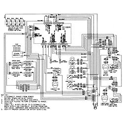 MGR6875ADB Gemini 30" Double Oven Freestanding Gas Range Wiring information (at series 13 & 14) Parts diagram