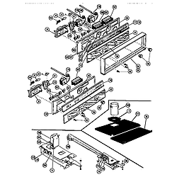 MSC229 Self-Cleaning Oven Control panels Parts diagram