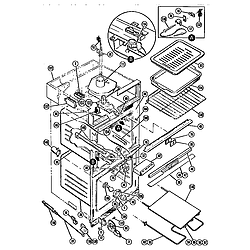 MSC229 Self-Cleaning Oven Oven Parts diagram
