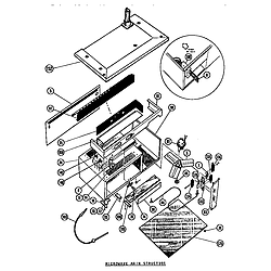 MTR217 Combination Oven Microwave main structure Parts diagram