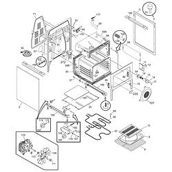 PFEF375CS2 Electric Range Body Parts diagram