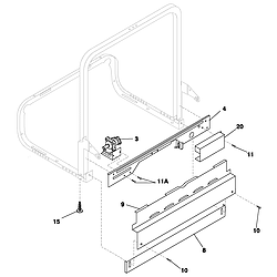 PLDB998CC0 Dishwasher Frame Parts diagram