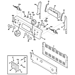 PLEF398CCD Electric Range Backguard Parts diagram