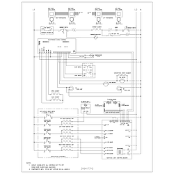 PLEF398DCE Electric Range Wiring schematic Parts diagram