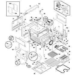 PLES389ACC Electric Range Body Parts diagram