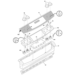 PLES389DCC Electric Range Backguard Parts diagram