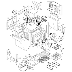 PLES389DCC Electric Range Body Parts diagram