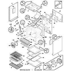 PLGF389ACA Gas Range Body Parts diagram