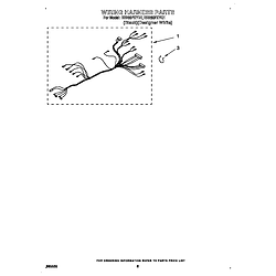 RB260PXYB Electric Built-In Oven Wiring harness Parts diagram