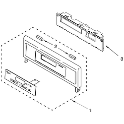 RBD245PDB14 Built In Oven - Electric Control panel Parts diagram