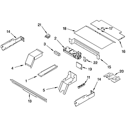 RBD245PDB14 Built In Oven - Electric Top venting Parts diagram