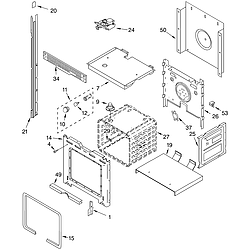 RBD245PDB14 Built In Oven - Electric Upper oven Parts diagram