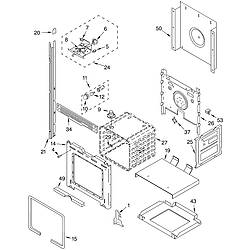 RBD275PDT12 Oven Upper oven Parts diagram