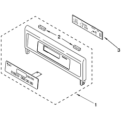 RBD305PDB14 Built In Oven - Electric Control panel Parts diagram