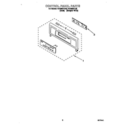 RBD305PDQ8 Electric Oven Control panel Parts diagram