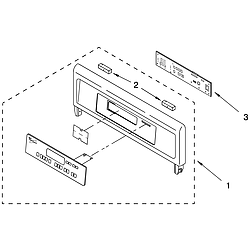 RBS245PDQ12 Electric Oven Control panel Parts diagram