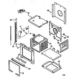 RBS305PDB6 Electric Wall Oven Oven Parts diagram