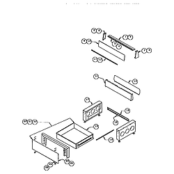 RDDS30 Range Storage drawer and base Parts diagram