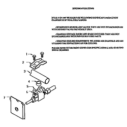 RDDS30V Range Gas control valve detail Parts diagram