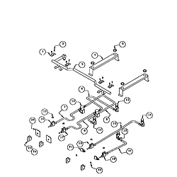 RDDS30V Range Manifold assembly sequence Parts diagram