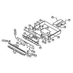 RDDS30VRS Range Burner box assembly Parts diagram