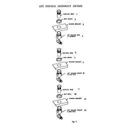 RDF30RS Freestanding Dual Fuel Range Jet holder assembly detail Parts diagram